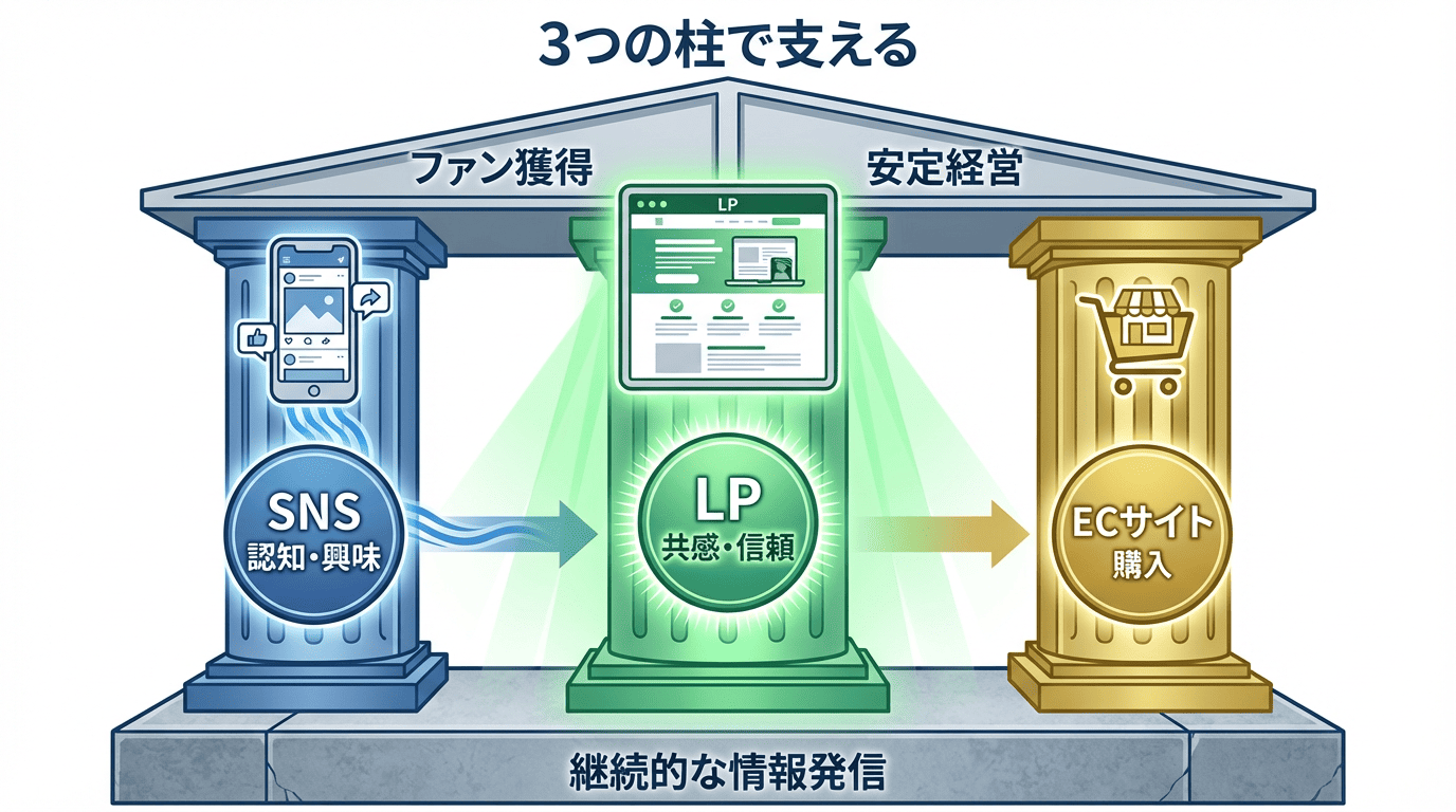 ファンを作る3つの柱