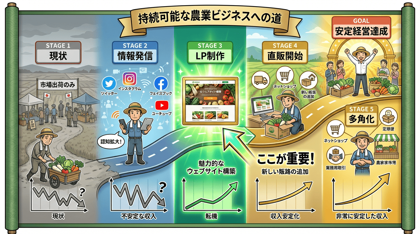 販路拡大のステップ