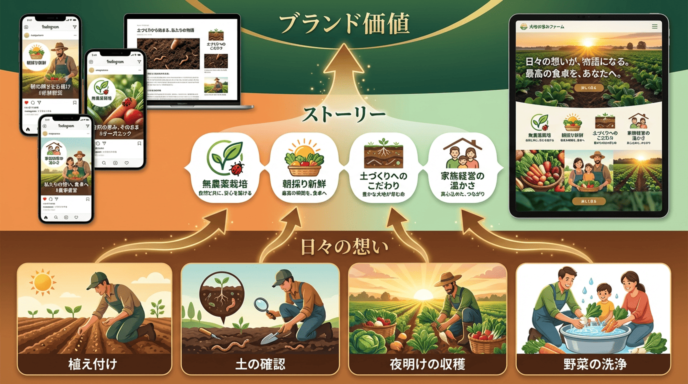 想いがストーリーになりブランド価値になる過程