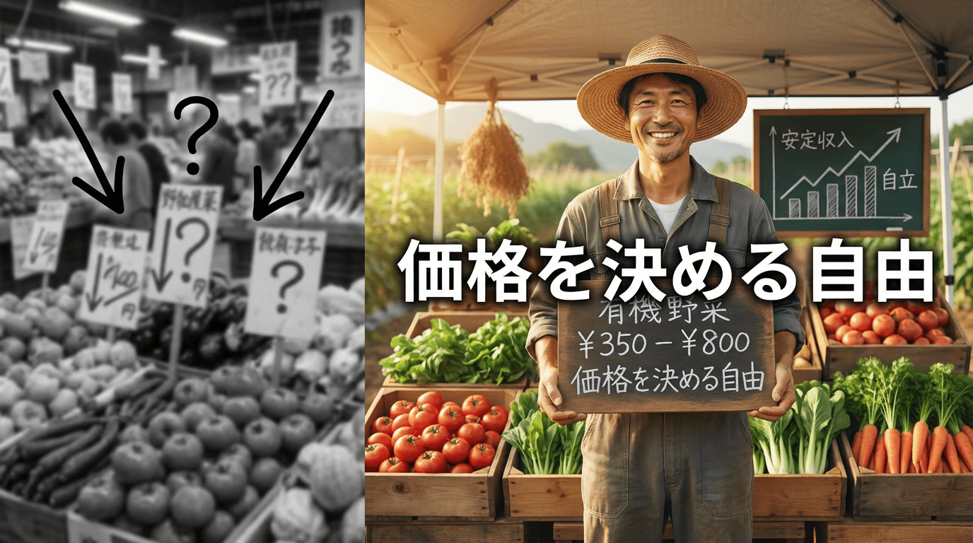 農家が「値段を決める自由」を取り戻す！市場依存から脱却する3つの方法