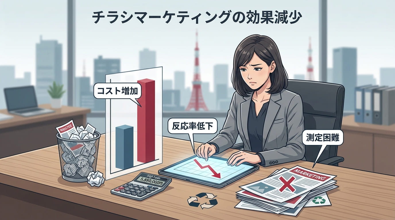 チラシ集客の課題