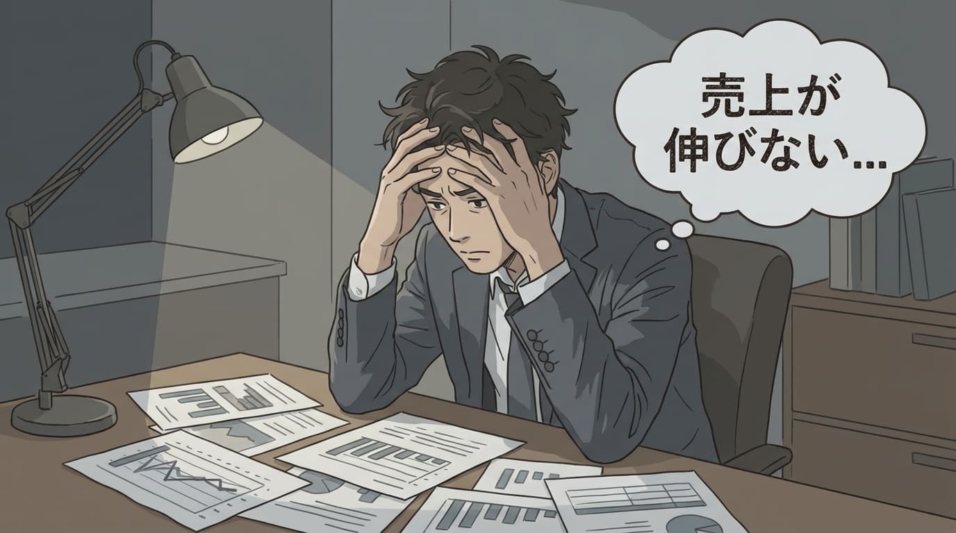 売上不振に悩む経営者