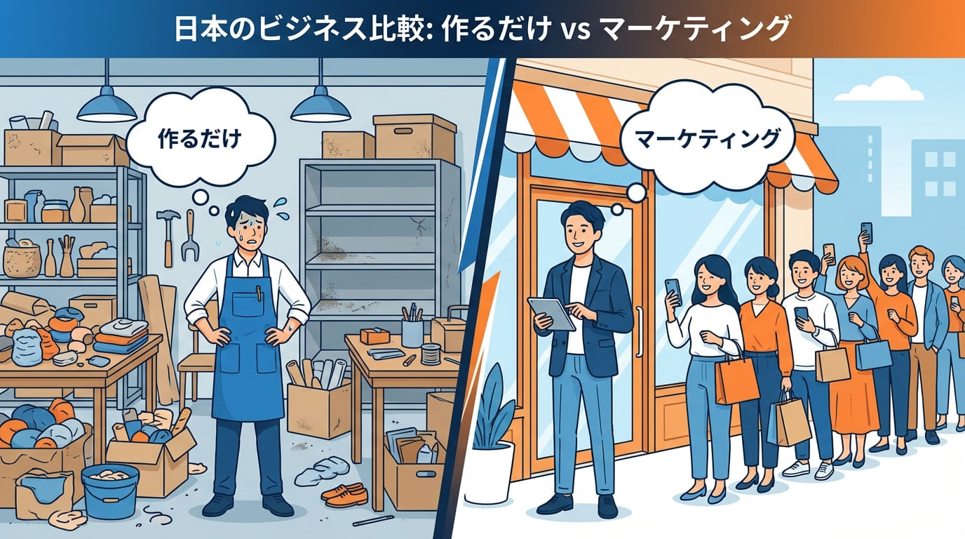 作るだけとマーケティングの違い