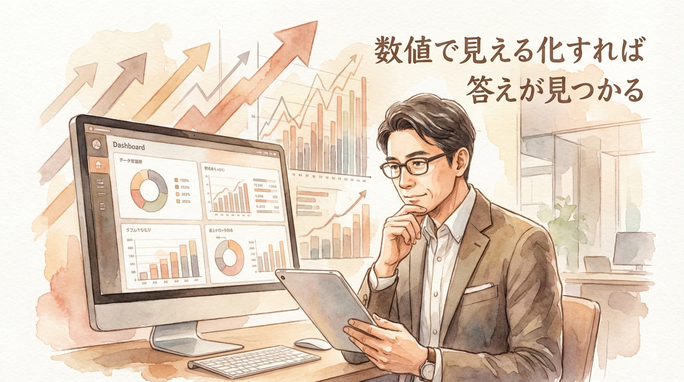 数値で見える化すれば答えが見つかる