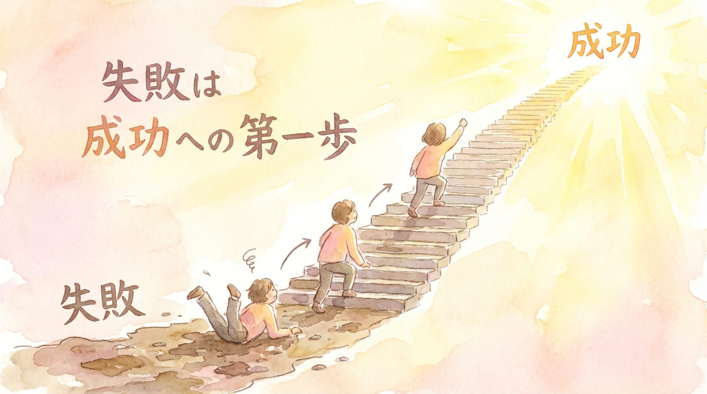 失敗は成功への第一歩