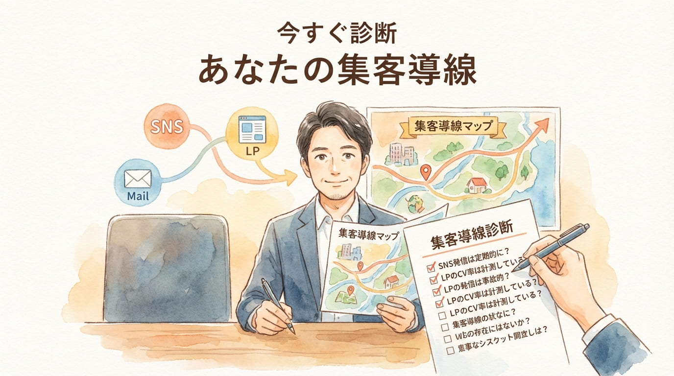 今すぐ診断あなたの集客導線