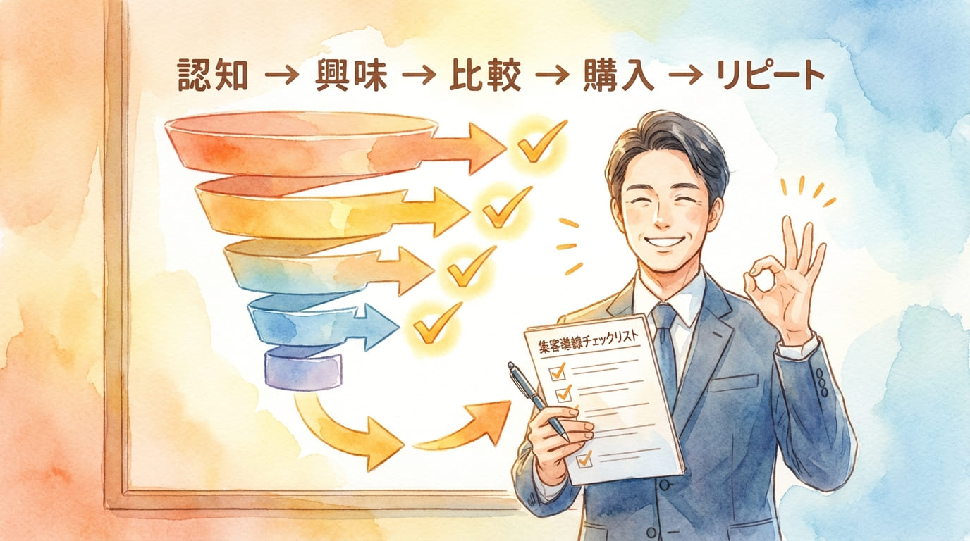 集客導線のつながりチェックリスト