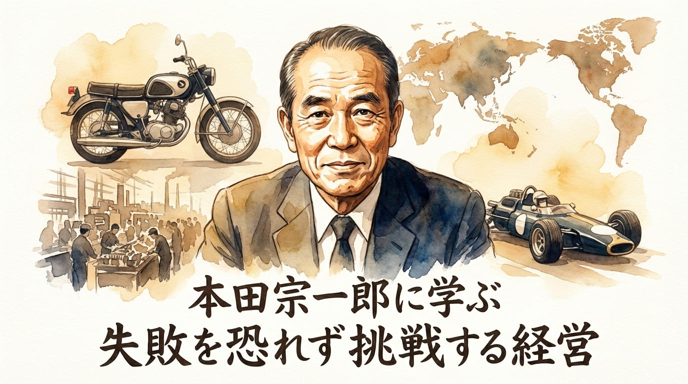 本田宗一郎「失敗は成功のもと」に学ぶ|試行錯誤が導く成果への道