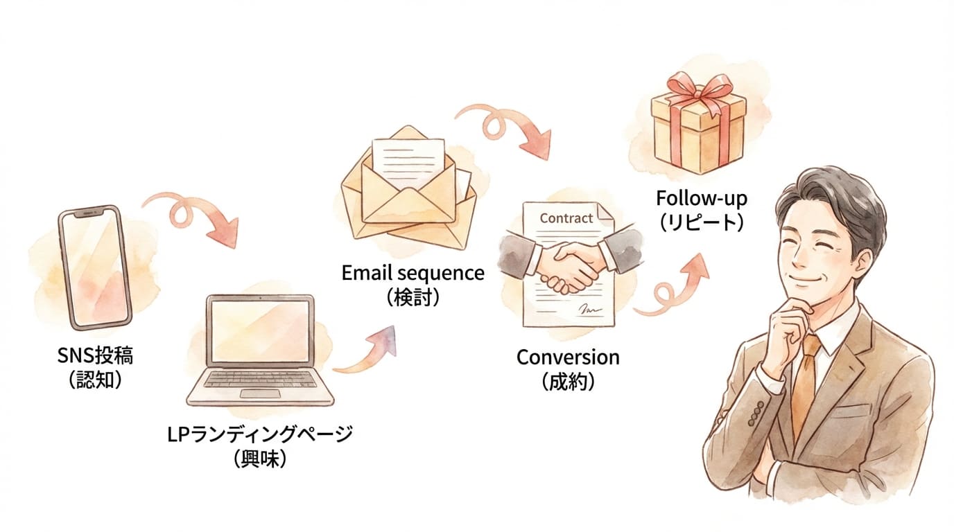 一貫した集客導線の流
