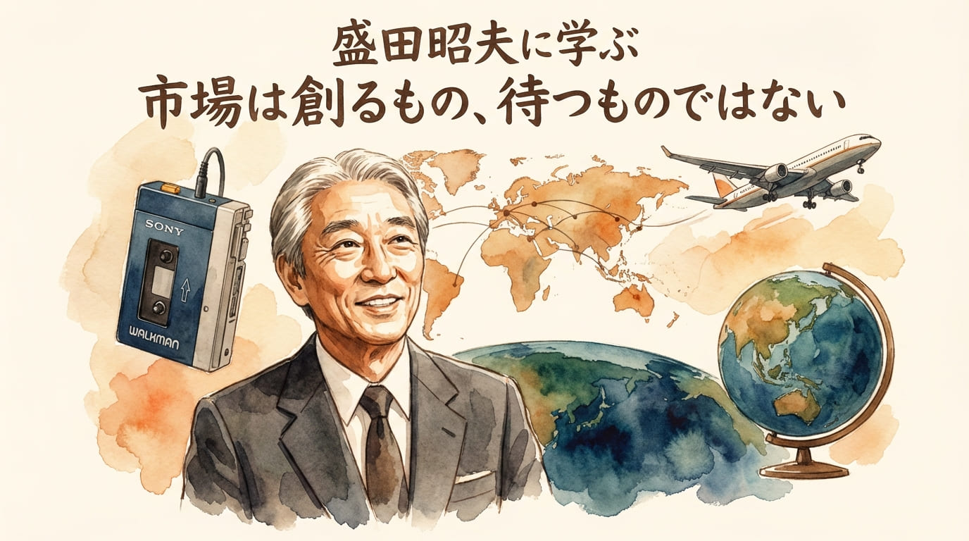 盛田昭夫「市場は創るもの」に学ぶ|待たずに行動するマーケティング