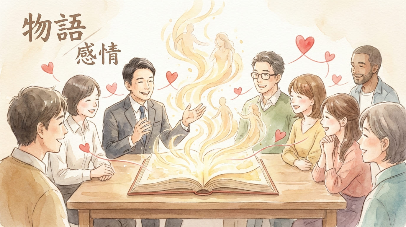 ストーリーで人を惹きつけるイメージイラスト